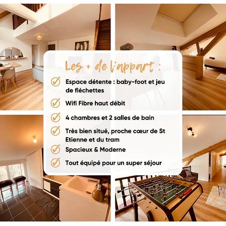 Bel Appart' 4 Chambres Duplex Durafour 생테티엔 외부 사진